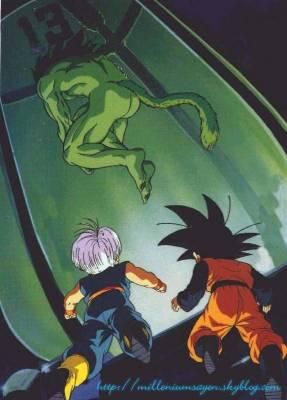 In the film Bio-Broly, when Goten and Trunks see Bio-Broly inside his tank Goten And Trunks, Goku And Gohan, Tumblr, Film, Memes, Anime