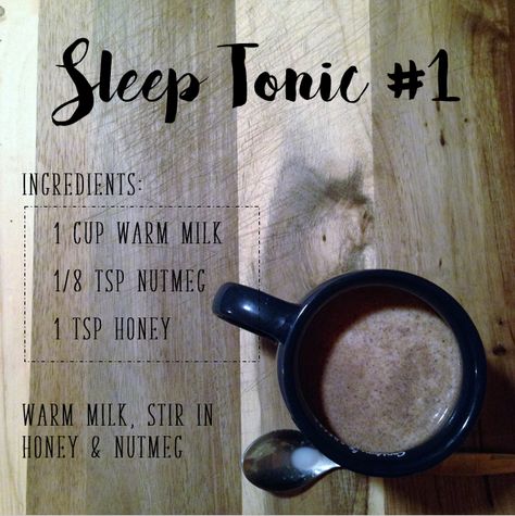 Sleep Tonic Recipes, Nutmeg Sleep Drink, Honey Nutmeg Milk, Nutmeg For Sleep, Drinks To Wake Me Up, Night Time Drinks For Sleep, Warm Milk Recipes For Sleep, Sleep Tonic, Warm Milk And Honey