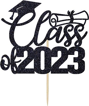 Class of 2023 Cake Topper, Congratulations Grads Décor, 2023 Graduation Party Decoration Supply Black Glitter Class Of 2023 Cake Topper, 2023 Cake Topper, 2023 Cake, 2023 Graduation Party, 2023 Graduation, Happy Graduation, Class Of 2023, Edible Cake Toppers, Congrats Grad