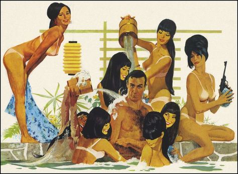 Arte Pulp, James Bond Movie Posters, Arte Pin Up, Robert Mcginnis, The Artist Movie, Bond Girls, James Bond Movies, Bond Films, Bond Movies