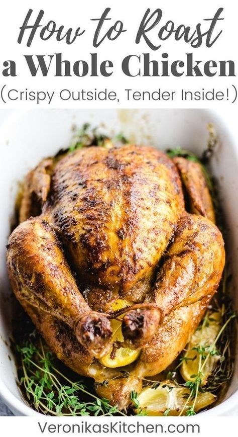 Healthy Whole Chicken Recipes Ovens, Healthy Roast Chicken Recipes, Whole 30 Whole Chicken Recipes, Gluten Free Whole Chicken Recipes, Whole Chicken Meal Prep, Easy Baked Whole Chicken, Paleo Whole Chicken Recipes, Keto Roasted Chicken Recipes, Aip Roasted Chicken