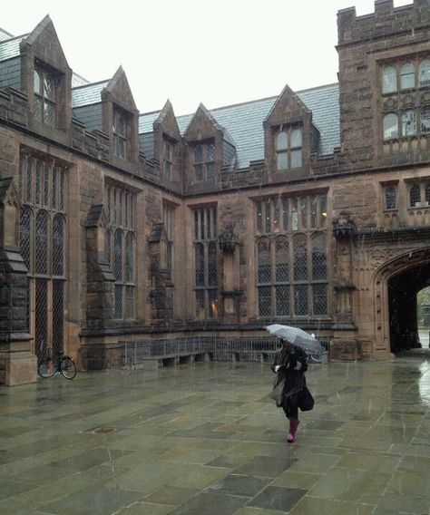 Gloomy Aesthetic, Dark Academia School, Darkacademia Aesthetic, Boarding School Aesthetic, Aesthetic Rain, Europe Architecture, Architecture Vintage, Chaotic Academia, Psychology Student