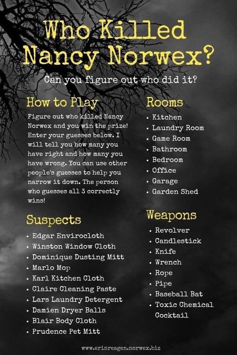 Norwex Facebook Party, Mystery Hostess Party, Norwex Tips, Facebook Party Games, Online Party Games, Norwex Biz, Norwex Party, Mystery Hostess, Norwex Consultant