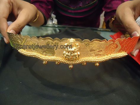 Gold Oddiyanam /Vaddanam (72 grams only) - Jewellery Designs Gold Vaddanam Designs Latest, Gold Vaddanam With Grams, Vaddanam Designs Gold, Gold Vaddanam, Vaddanam Designs, Baby Jewellery, Kids Gold Jewelry, Waist Jewelry, Antique Gold Jewelry Indian