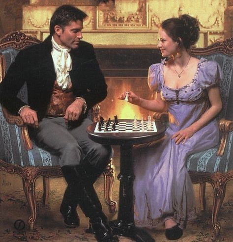 z- Couple Playing Chess- F- S Carleton's 'Twist of Fate' -2b Vintage Family Pictures, Historical Romance Book Covers, Romance Book Covers Art, Romance Covers Art, Don Pedro, Romance Novel Covers, Victorian Couple, Playing Chess, Romance Covers