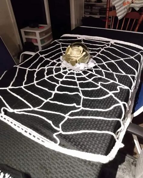 🎃✨ Just shared a DIY tutorial on crafting a Spider Web Table Topper for Halloween! Perfect for beginners and a fun addition to your decor. Check it out and start crocheting! 🕸️ #HalloweenCrochet #DIYDecor https://yarnseasons.blog/2024/09/23/spooky-elegance-diy-red-heart-spider-web-table-topper/ Spider Web Crochet, Web Crochet, Heart Spider, Start Crocheting, Teaching Videos, Halloween Crochet, Table Topper, Table Toppers, Spider Web