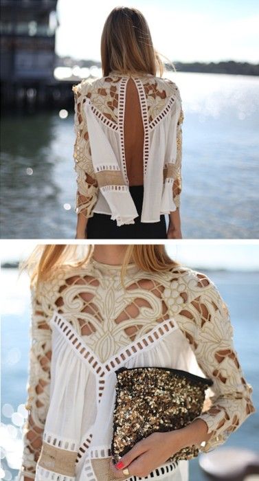 Love this blouse Mode Hippie, Marchesa, Looks Style, Mode Inspiration, Look Chic, Street Styles, Look Fashion, Passion For Fashion, Spring Summer Fashion