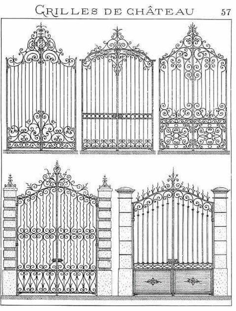 Fairy Gate, Beautiful Gates, Wrought Iron Design, Wrought Iron Decor, Iron Gate Design, Wrought Iron Gate, La Forge, Door Gate Design, Casa Vintage