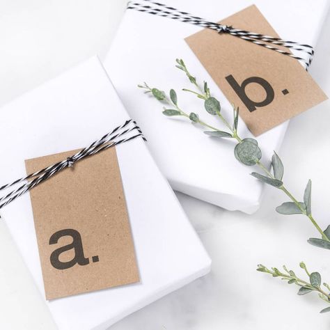 Personalised Initial Kraft Gift Tags in 2022 | Modern gift wrap, Recycled christmas gifts, Gift wrapping inspiration Corporate Gift Tags, Recycled Christmas Gifts, Modern Gift Tags, Modern Gift Wrap, Etsy Packaging, Recycled Christmas, Christmas Gift Tags Personalized, Christmas Typography, Gift Wrapping Inspiration