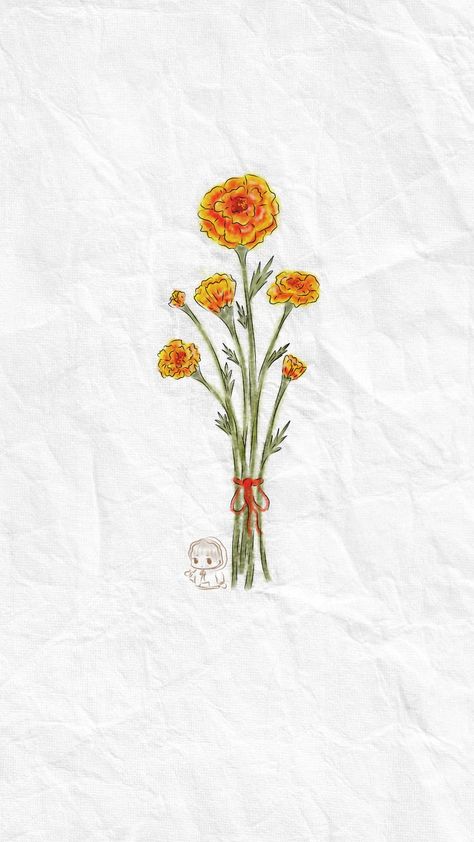 #marigold #flower #marigoldflower #lockscreen #aesthetic #aestheticlockscreen #flowerlockscreen #marigoldlockscreen Flowers Lockscreen Aesthetic, Marigold Wallpaper Iphone Wallpapers, Marigold Aesthetic Wallpaper, Marigolds Aesthetic, Marigold Flower Aesthetic, Flower Lockscreen Aesthetic, Marigold Flower Drawing, Marigold Aesthetic, Marigold Background