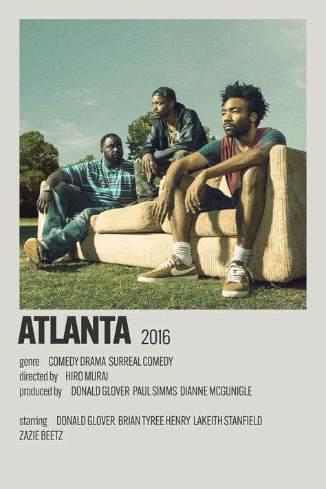 Atlanta Show Wallpaper, Atlanta Tv Show, Show Polaroid Poster, Alternative Minimalist Poster, Atlanta Fx, Brian Tyree Henry, Music Manager, Lakeith Stanfield, Atlanta Show