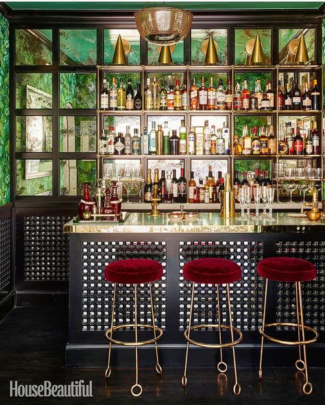 Martyn Lawrence Bullard on Instagram: “Being back in LA for a minute makes me appreciated my Bar at home , the Bar Bullard , so much being the coziest spot for a pre dinner…” Home Bar Ideas, Coin Bar, Basement Bar Designs, Home Bar Design, Bar Designs, Home Bar Designs, Bar Room, Basement Bar, Bar Ideas