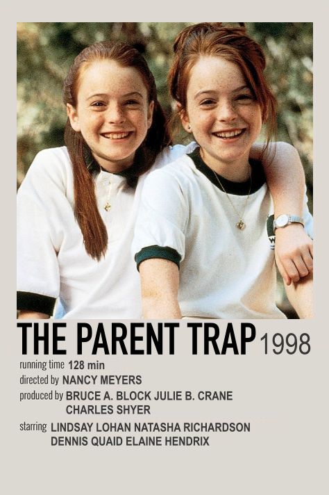 Parent Trap Movie, Trapped Movie, The Parent Trap, Movies To Watch Teenagers, Film Netflix, Filmy Vintage, Iconic Movie Posters, Movie Card, Parent Trap