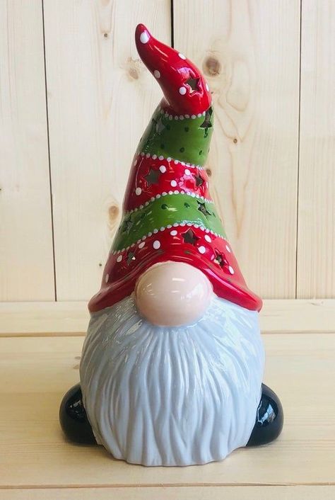 Holiday Ceramics, Swedish Gnomes, Pottery Fairy, Tree Gnomes, Clay Critters, Pottery Idea, Christmas Pottery, Pottery Christmas, Lantern Christmas