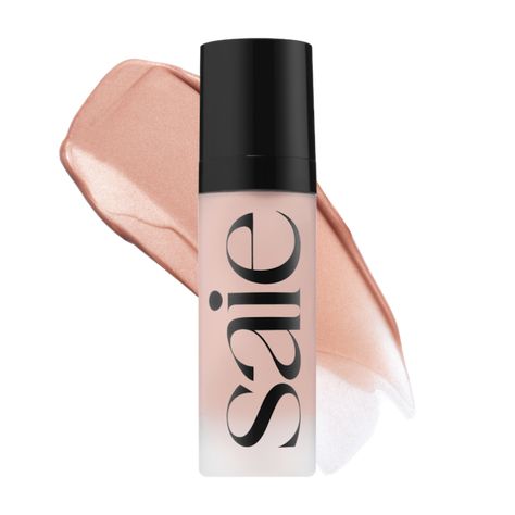 Saie Mini Glowy Super Gel Lightweight Dewy Highlighter | Sephora Saie Glowy Super Gel, Dewy Highlighter, Perfume Ariana Grande, Glowy Super Gel, Dewy Look, Makeup List, Tinted Spf, Rosehip Seed Oil, Love Makeup