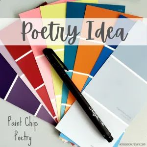 High School Poetry Activities, Poetry Party Ideas, Paint Chip Poetry, Teen Library Program Ideas, Poetry Month Activities, Poetry Crafts, Library Fundraiser, Poetry Activity, Poetry Templates