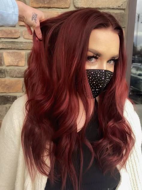 2023 Fall Red Hair, Red Autumn Hair, Merlot Red Hair, Red Burgandy Hair, Hair Claims, Merlot Hair Color, Beige Hair Color, Short Pixie Bob Haircuts, Haircuts To Try