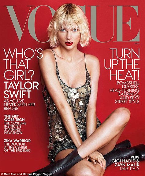 Taylor Swift - May Vogue 2016 - Saint Laurent Gigi Hadid And Zayn Malik, Gigi Hadid And Zayn, Mert And Marcus, Swift Taylor, Bombshell Dress, Vogue Magazine Covers, Taylor Swift New, Magazine Vogue, Estilo Taylor Swift