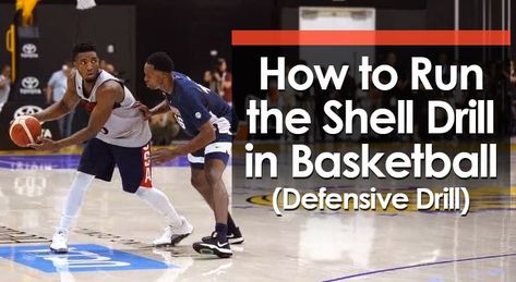 The Shell Drill is a team basketball drill for teaching defensive positioning and responsibilities in a controlled environment. Defense Drills Basketball, Basketball Defense, Basketball Practice Plans, Running Drills, Basketball Practice, Direct Instruction, Basketball Drills, Confidence Building, Emphasis