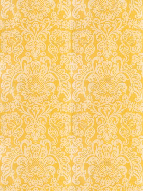 Loving this amazing fun yellow pattern- Gautier Limoncello Regal Background, Yellow Patterns Aesthetic, Yellow Pattern Background, Yellow Pattern Paper, Traditional Yellow Fabric With Colorful Pattern, Yellow Scrapbook Paper, Italian Pattern, Yellow Pattern, Bright Color