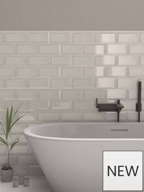 Metro Tiles Bathroom, Cream Tiles, Metro White, Cream Tile, Subway Tiles Bathroom, Metro Subway, Topps Tiles, Cream Kitchen, Metro Tiles