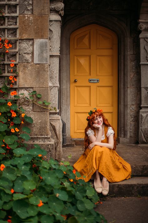 An Edwardian Autumn - A Clothes Horse Girls Photoshoots, Vivaia Flats, Cottagecore Autumn, Blair Dress, A Clothes Horse, Fairytale Photography, Dress Cottagecore, Cottagecore Dress, Cute Photography