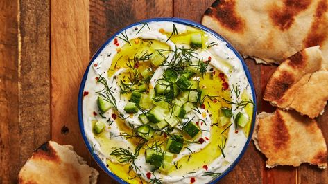 Best-Ever Tzatziki Recipe - How To Make Homemade Tzatziki What To Use Dill For, Dill Pickle Tzatziki, Dishes With Dill, Cooking With Fresh Dill, Recipes That Use Dill, Chicken And Dill Recipes, What To Make With Fresh Dill, Fresh Dill Recipes Dinners, Salmon Dill Recipe