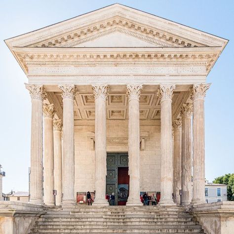 ICAA on Instagram: "The Maison carrée, that wonderfully preserved Roman temple in Nîmes, France, is surely as fine an example of a well-proportioned Vitruvian Corinthian temple as one could hope for. . Join the ICAA on Saturday, February 5th for a practical hands-on drawing course covering the fourth subject in the sequence—the nomenclature, grammar, and proportional relationships of the canonical Corinthian order. The course introduces the order through freehand drawing of a Corinthian column a Corinthian Order Architecture, Corinthian Architecture, Corinthian Order, Roman Temple, Temple Drawing, Corinthian Capital, Proportional Relationships, Freehand Drawing, Corinthian Column