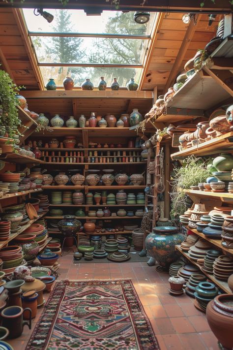 15 Clay Workshop Inspirations and Ideas - TastyInteriors Inventor Workshop, Pottery Studio Ideas, Pottery Studio Aesthetic, Workshop Space Design, Workshop Aesthetic, Pottery Shed, Pottery Room, Workshop Design Studio, Japandi Kitchen Design