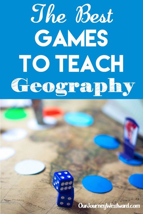 Learn geography easily and have fun! These games to teach geography are the best. #homeschool #geography #games Geography Games For Kids, Homeschool Games, Us Geography, Geography Games, Thinking Games, Geography For Kids, Geography Activities, Teaching Geography, Teaching Game