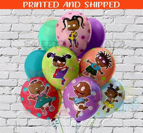 Rugrats Birthday Party, Balloon Stickers, Princess Balloons, Baby Shower Party Themes, Birthday Goodie Bags, Twins 1st Birthdays, 1st Birthday Party Themes, Mylar Balloons, Baby Party