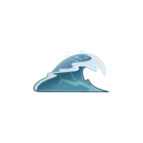 Wave Emoji, Emoji Set, Art