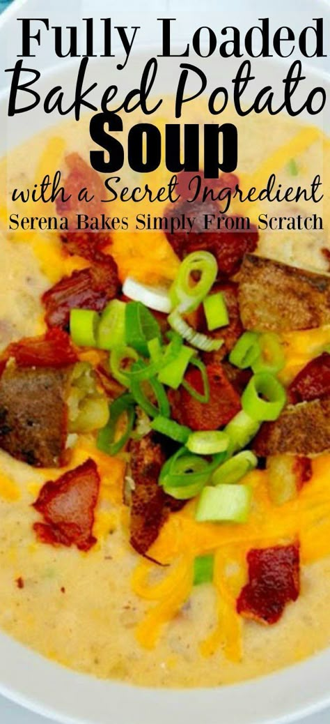 Fully Loaded Baked Potato, Loaded Baked Potato Soup Recipe, Leftover Baked Potatoes, Crispy Potato Skins, Baked Potato Soup Recipe, Best Baked Potato, Loaded Potato Soup, Chicken Snacks, Loaded Baked Potato