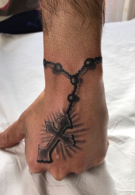 Rosemary Beads, Angel Tats, Chanel Tattoo, Bracelet Tatoo, Hell Tattoo, Stencil Outline, Cross Tattoos For Women, Cross Tattoo For Men, Cross Tattoos