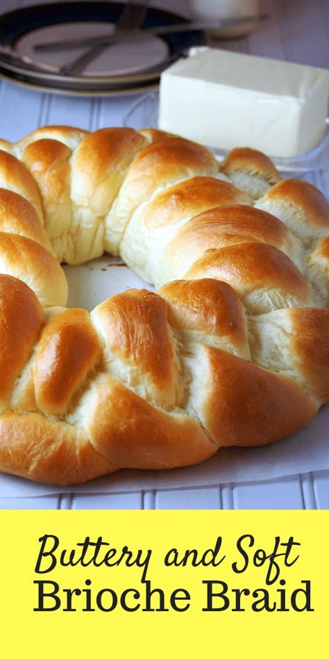 Brioche Braid, Brioche Recept, Perfect Dough, Keto Brood, Brioche Recipe, Braided Bread, Artisan Bread Recipes, Brioche Bread, Bread Pudding Recipe