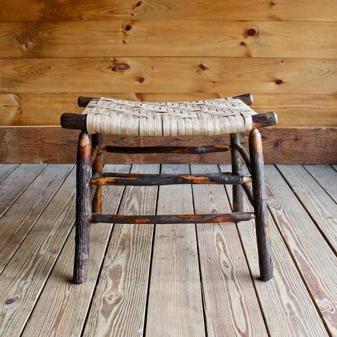 Handcrafted Wooden Benches & Stools | Dartbrook Rustic Goods Transitional Living Room Furniture, Mountain Style Homes, Lake Cabin Decor, Rustic Furniture Design, Handmade Wood Furniture, Twig Furniture, Rustic Wooden Bench, Handmade Chair, Living Room Furniture Tables