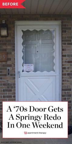 Painting A Metal Screen Door, Painting A Storm Door Metals, New Front Door Before And After, Painting Screen Door Metal, Painted Storm Door Ideas, Paint Screen Door, Redo Front Door, Storm Doors For Front Door Ideas, Paint Storm Door