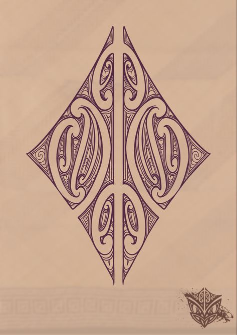 ta Moko tattoo design my a Maori artist Maori Designs And Meanings, Moko Tattoo Maori, Maori Tattoo Drawing, Ta Moko Design, Maori Designs Drawing, Maori Patterns Meaning, Ta Moko Drawing, Maori Tattoo Designs Meaning, Taniko Patterns Maori