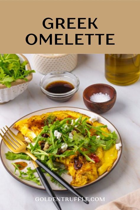 Greek Omelette Recipe With Goat Cheese, Greek Omelette, Healthy Recipes For Breakfast, Mother's Day Brunch Menu, Healthy Brunch Recipes, Breakfast Bread Recipes, Goat Cheese Recipes, Omelette Recipe, Quick Breakfast Recipes