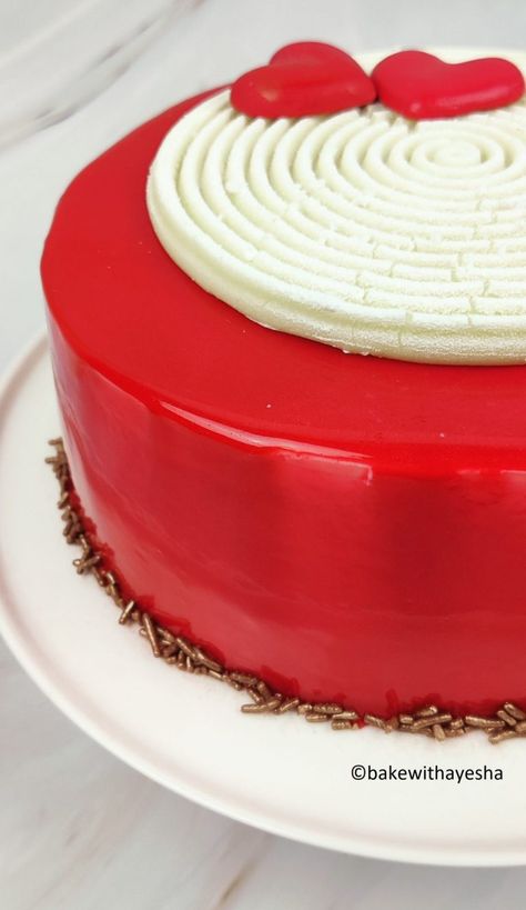 Red Velvet Mousse Cake – Bake with Ayesha Red Velvet Mousse Cake, Red Velvet Mousse, Moose Cake, Best Red Velvet Cake, Mousse Cake Recipe, Swiss Roll Cake, Red Velvet Cake Recipe, Velvet Cake Recipes, Red Velvet Cheesecake