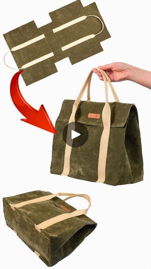 Sew A Tote Bag, Diy Jeans Crafts, Sac Diy, Sewing Machine Projects, Simple Tote, Tote Bags Sewing, Backpack Pattern, Diy Handbag, Handbag Patterns