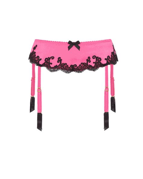 Naughty | Agent Provocateur Pink Suspenders, Blue Suspenders, Timeless Glamour, Satin Hands, Trim Styles, Black French, Colorful Candy, Candy Pink, Suspender Belt