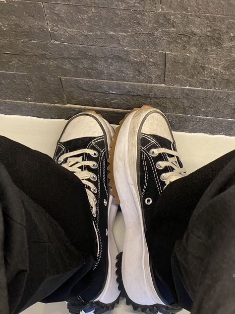 Han Jisung Shoes, Aesthetic Converse, Converse Aesthetic, + Core + Aesthetic, Cat Aesthetic, Vans High Top Sneaker, Han Jisung, Cool Tones, Black Aesthetic