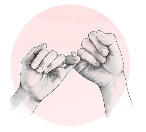 promise, friends forever. • Millions of unique designs by independent artists. Find your thing. Pinky Swear Drawing, Study Poster, Hand Study, Alas Tattoo, Sketch Board, Flash Tats, Pinky Swear, Hand Drawings, Drawing Guides