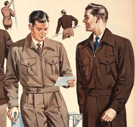 1940s Male Fashion, 1940s Outfits Men, Vintage Workwear Outfit Men, 40s Fashion Mens, 1940s Suits Mens, 1940 Mens Fashion, 1945 Mens Fashion, 40s Menswear, 1940s Mens Formal Wear