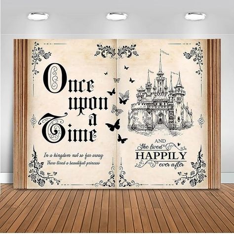 Amazon.com : Mocsicka Once Upon a Time Backdrop Fairy Tale Book Castle Princess Fairytale Romantic Wedding Birthday Party Decorations Magic Book Background Banner Props (7x5ft) : Electronics Fairytale Prom Theme Once Upon A Time, Fairytale Yearbook Theme, Once Upon A Time Birthday Party, Once Upon A Time Backdrop, Once Upon A Time Party, Once Upon A Time Wedding, Book Castle, Winter Wonderland Wedding Theme, Wonderland Wedding Theme