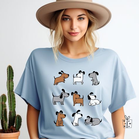 9 cute dogs Tee, Dog Owner Gift, Multiple Dogs T Shirt, Pet Lover Present, Best Pet T Shirt, Animal Lover Gift, Dog Illustrated Gift, Dogs by HappyMemoriesStation on Etsy Dog Merch, Pod Design, Illustrated Gift, Multiple Dogs, Cutest Dogs, Dog Owner Gift, Dogs Tee, Gifts For Dog Owners, Dog Owner