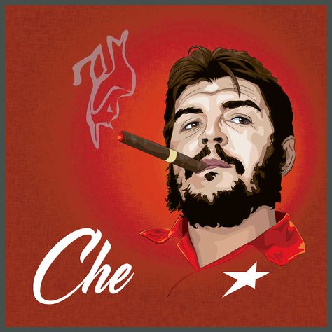 Ernesto "Che" Guevara Portrait illustration on Behance Che Guevara Illustration, Aztec Headdress, Che Guevara Photos, Che Guevara Images, Che Guevara Art, Buddha Painting Canvas, Ernesto Che Guevara, Ernesto Che, New Images Hd