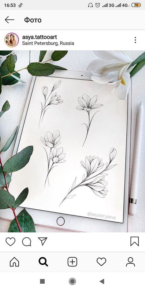 Line Tattoos Sleeve, Freesia Flower Tattoo, Vine Tattoo Stencil, Flower Vine Tattoo, Flower Vine Tattoos, Tattoos Dainty, Tattoos Fine Line, Vine Tattoo, Flower Tattoo Drawings