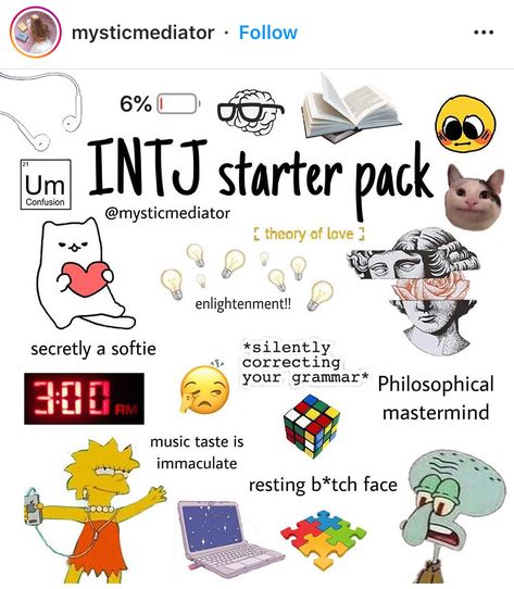 Intj Personality Characters, Intj Personality Aesthetic, Intj And Enfp, Intj Core, Intj Things, Intj Problems, Intj Characters, Intj Humor, Intj Enfp